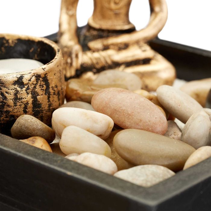 Gradina Zen cu Buddha Miniatura Japoneza cu Lumanare Nisip Betisoare