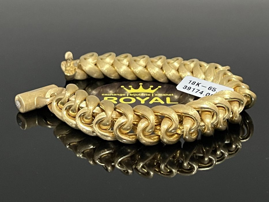 Bijuteria Royal CB : Bratara / Lant cu 16 diamante naturale 65,41 gr