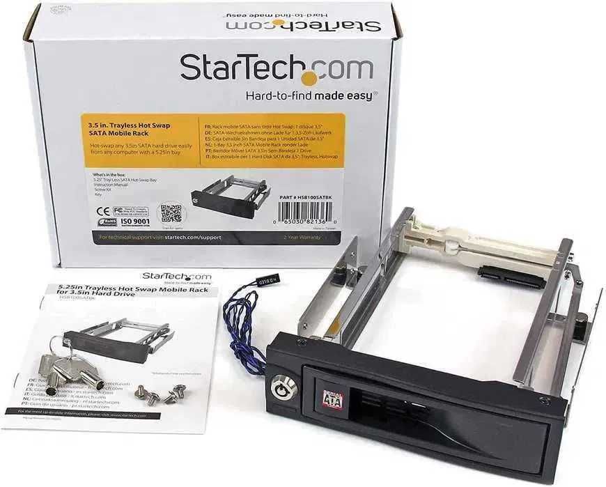 StarTech 5.25 rack trayless hot swap pentru hard 3.5 SATA - HOT SWAP