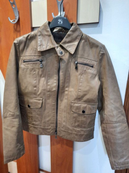 Кожен яке Conbiрel дамско естествена кожа