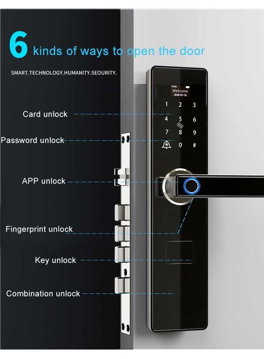 Yala smart / incuietoare inteligenta / D2 smart lock TUYA