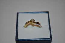 INEL AUR galben si alb 18K + 1 Diamant = 0.17ct. - Solitaire - Logodna