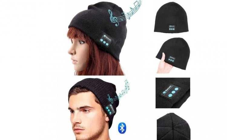 Fes Negru, Caciula Unisex cu Casti Bluetooth Incorporate, 0150BSL