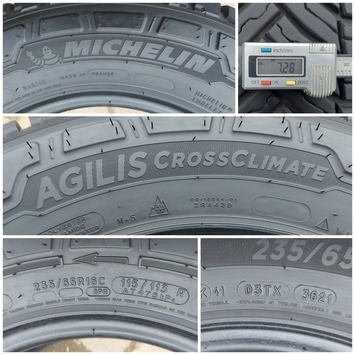 O bucată 235/65 R16C M+S iarnă - una Michelin Hankook