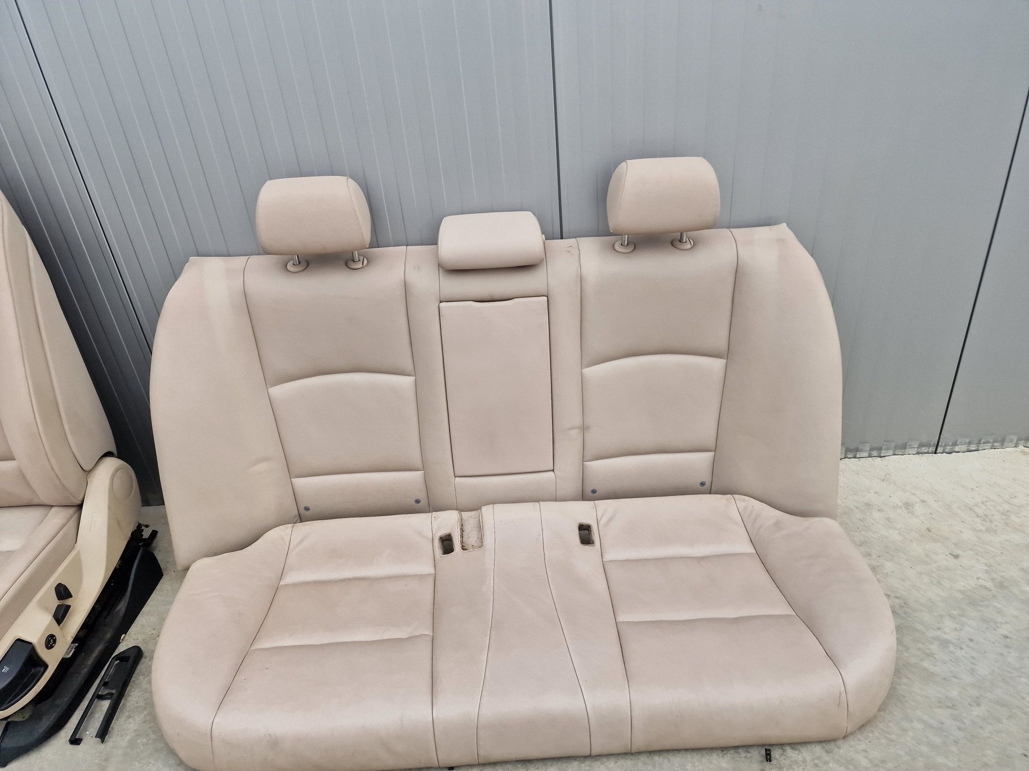 Interior scaune piele crem cu incalzire bmw f10 nonfacelift