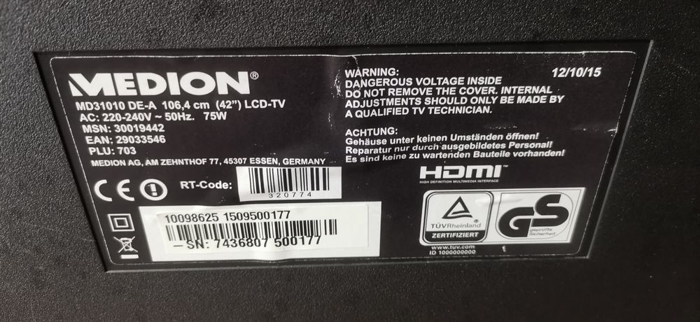 LED 107 Cm Smart MEDION Nemțesc. Am și Alte Mărimi Mărci Modele