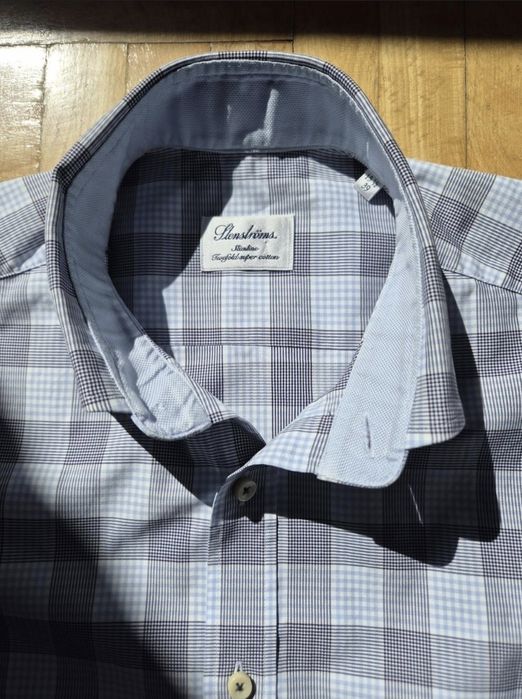 Cămașă de lux Stenströms, Bărbați, Twofold Super Cotton - 39