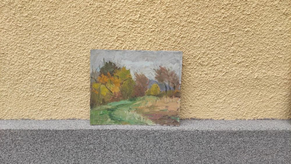 Pictură în ulei, "Toamna la deal", Iolanda Rosa