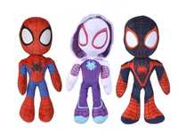 Set 3 jucarii de plus Spiderman, Fantoma Paianjen si Miles Morales