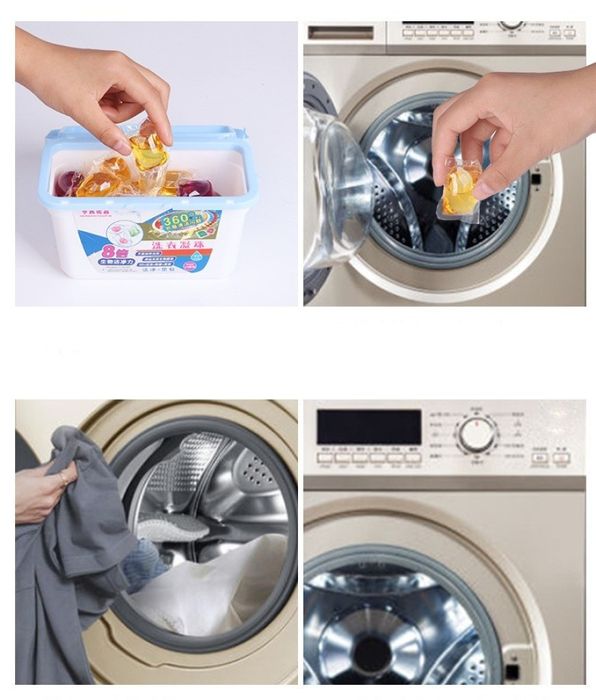 Капсули за пране. Подходящи за бели и цветни дрехи. Микс