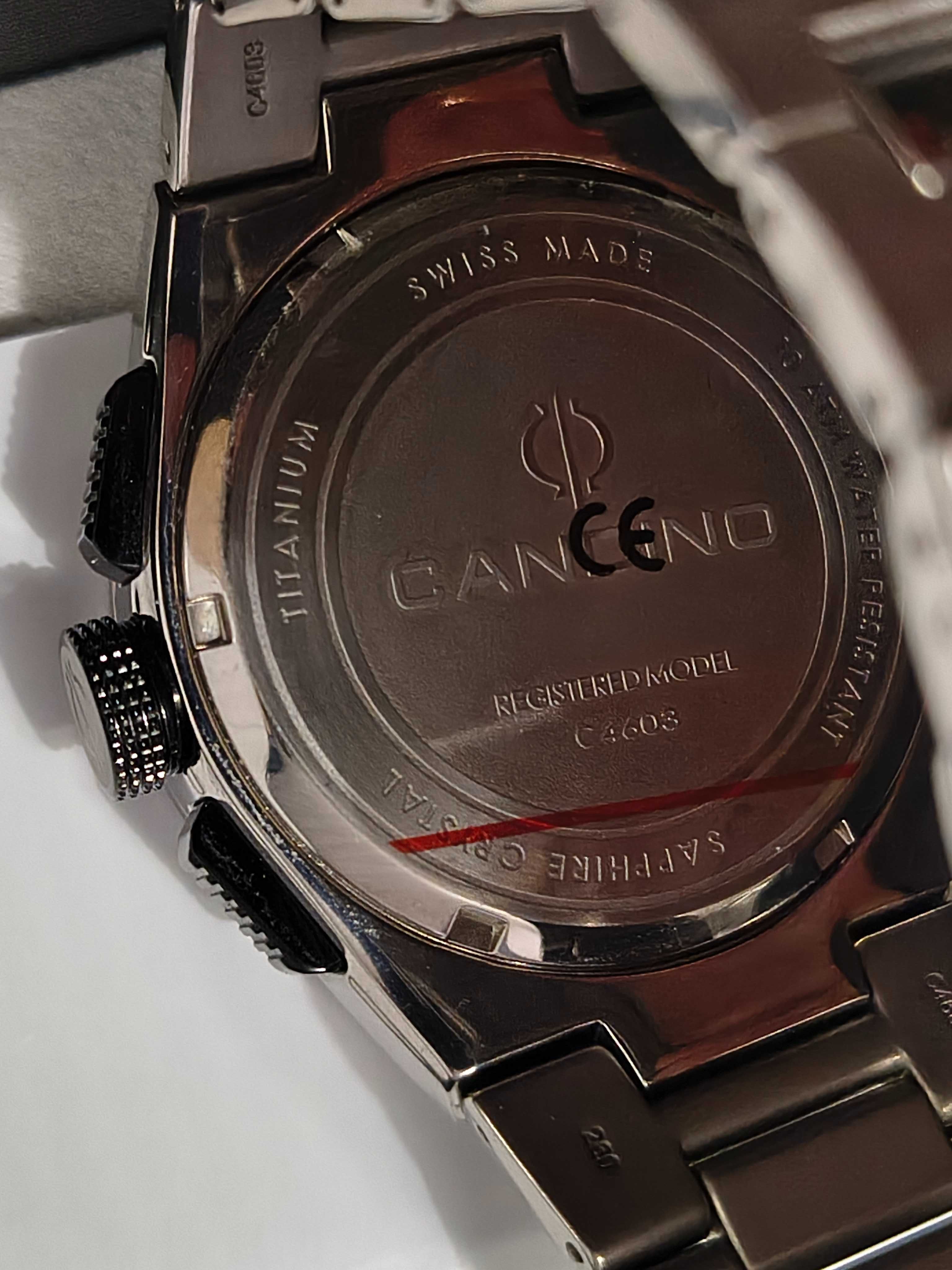 Часовник Candino titanium нов Швейцарски сапфир кристал c4603  swiss