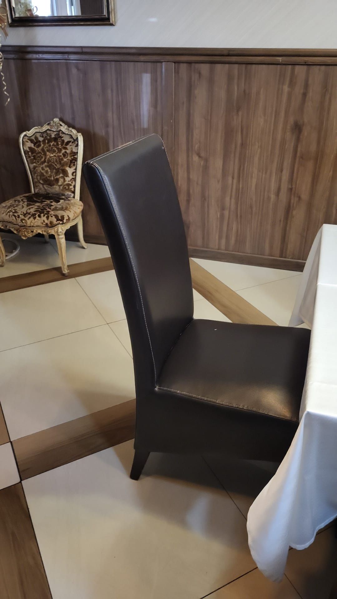 Blat masa dublat şi scaune
