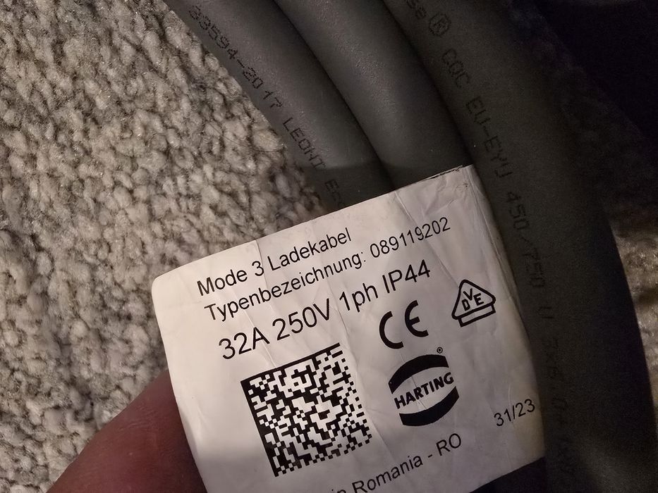 Cablu incarcare/incarcator auto bmw type2 mode 3