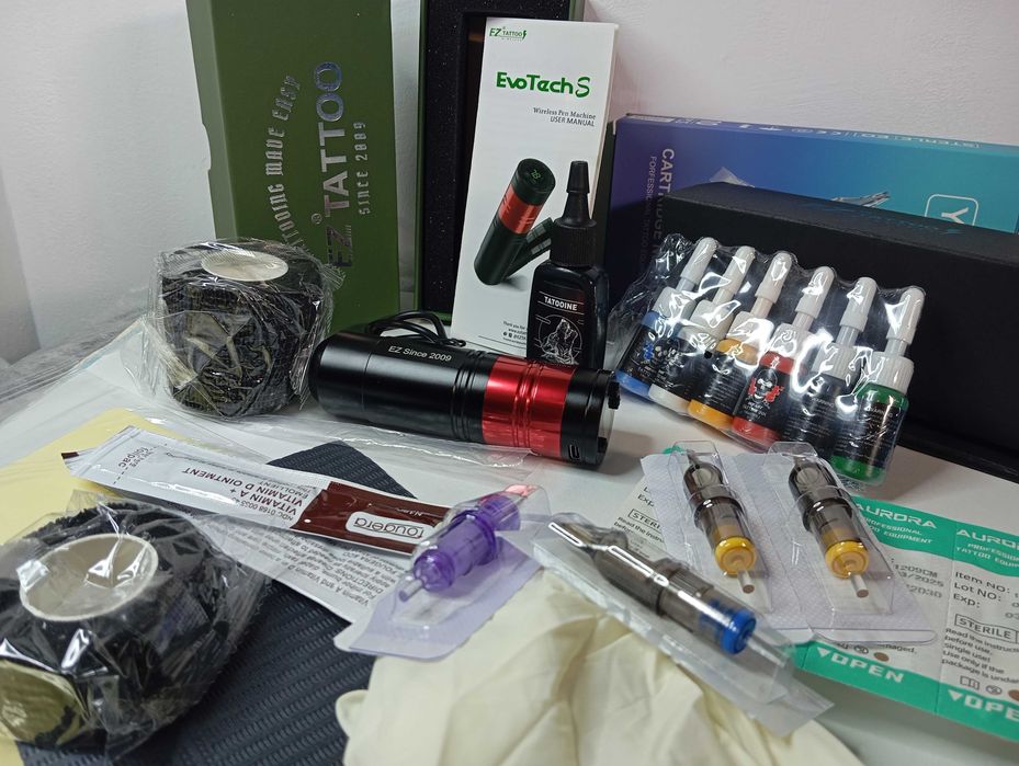 KIT EZ EvoTech S, Swiss Motor! NOU Aparat de tatuat, Calitate Marca EZ