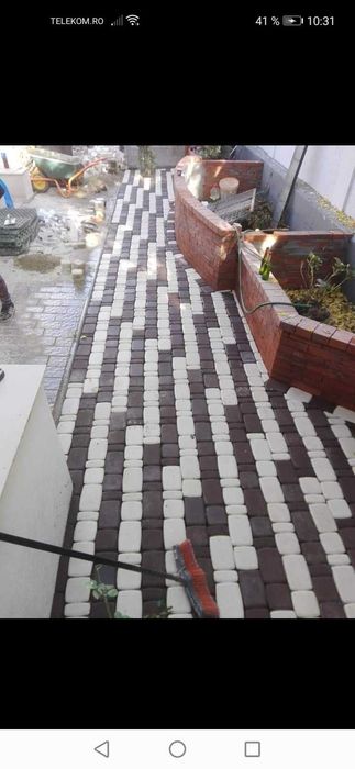 montaj pavele bordura Rigola