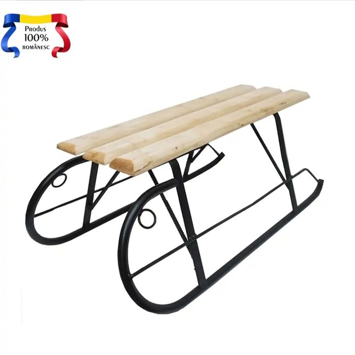 Sanie din metal si lemn mica