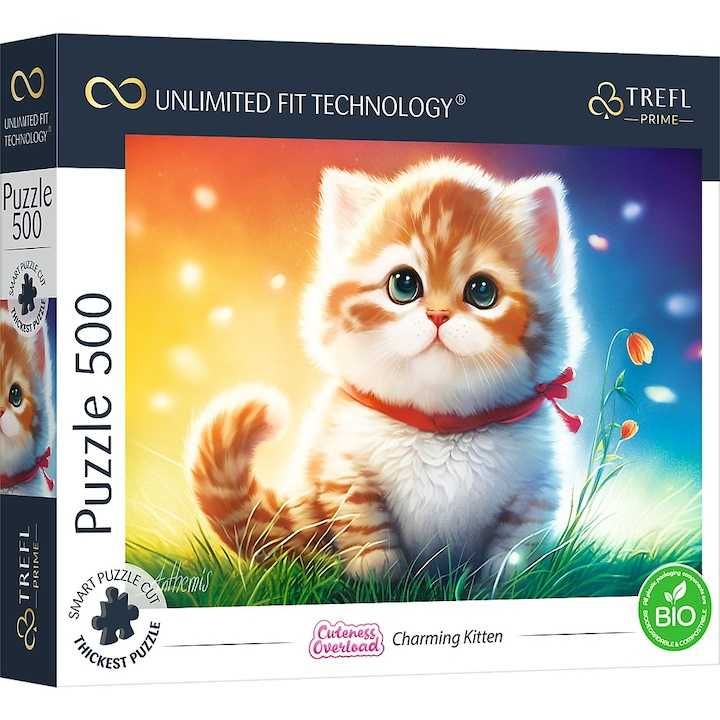 Puzzle Trefl PrimeUFT,cuteness overload,pisicuta fermecatoare,500piese