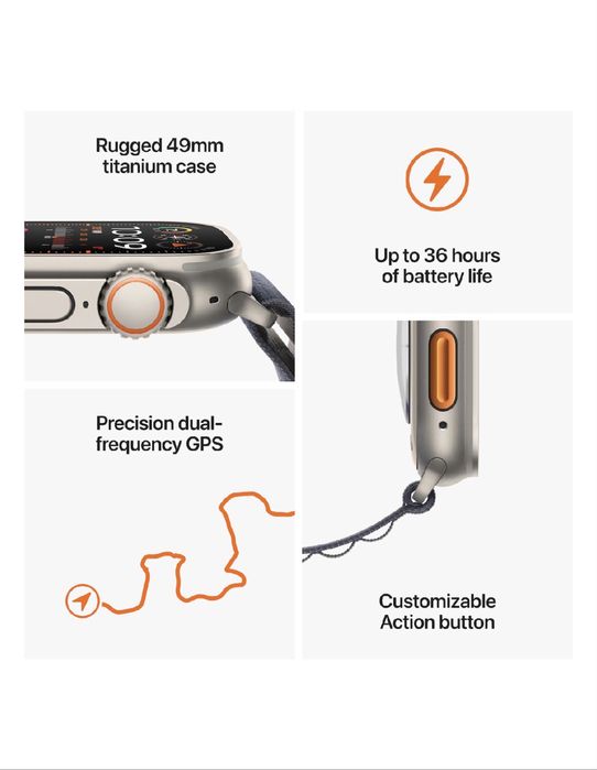 Ceas ULTRA 2 orange 42mm