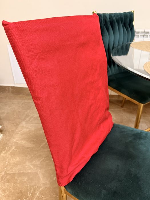 Set husa spatar scaun Mos Craciun