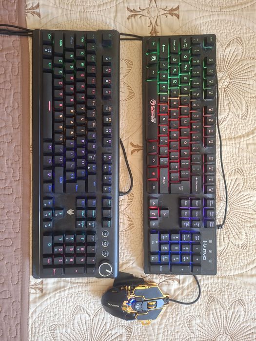 Mouse gaming G5 + 2 tastaturi mecanice gamer stare perfectă fără defec