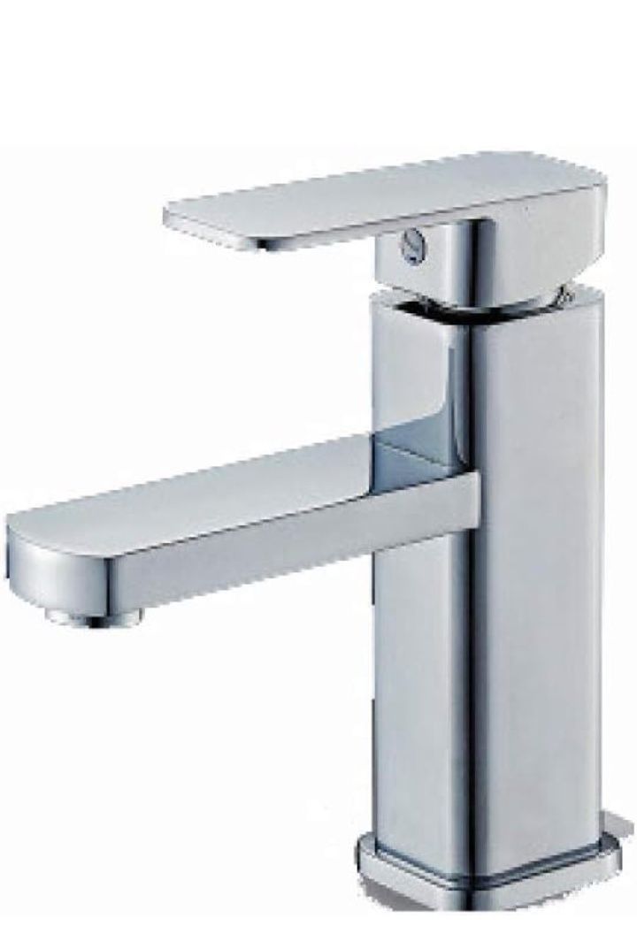 Baterie de baie cromata pentru chiuvetă cu  robinet