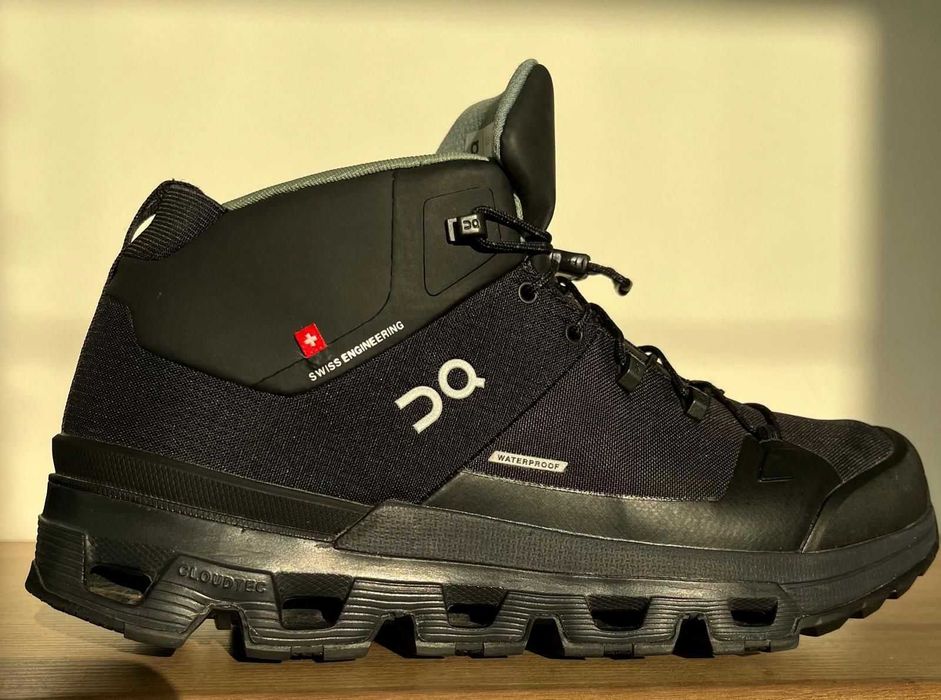 Ghete de Trekking On Cloudtrax Waterproof/Negru/Mărime 42