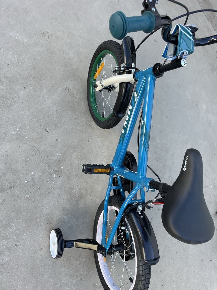 Bicicleta 16 inch Makani cu roti ajutatoare Windy Blue