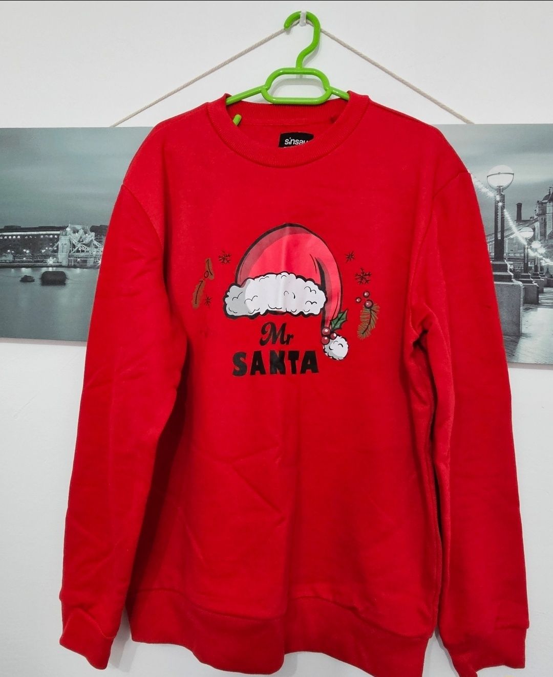 Pulover bărbătesc de craciun mr santa matime M nou