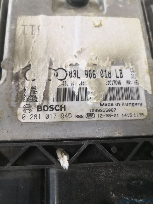 Calculator ECU AUDI A6/S6 IV Saloon (4G2, C7, 4GC) [ 2010 - 2018 ] TDI (CGLC, CMGB) 130KW|177HP BOSCH 0281017945 OEM 03l906018lb