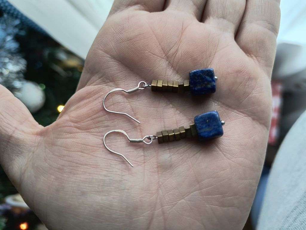 Set cercei si bratara lapis lazuli