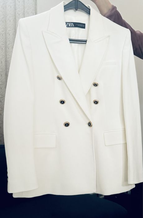 Sacou alb Zara  elegant
