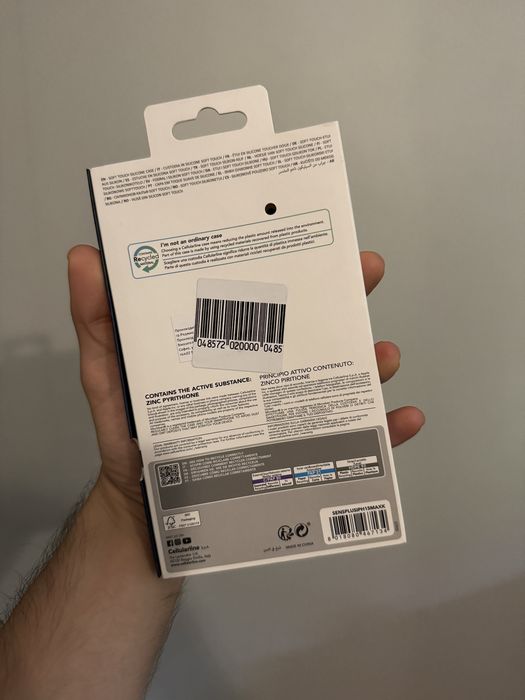 Черен Калъф Sensation за iPhone 15 Plus