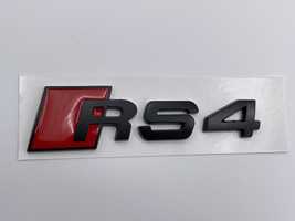 Emblema Audi RS 4 metal spate negru