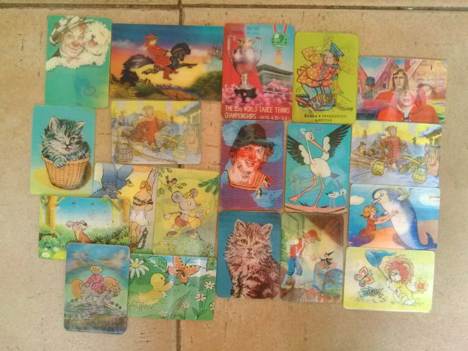 Коллекция разнообразных советских Календариков.