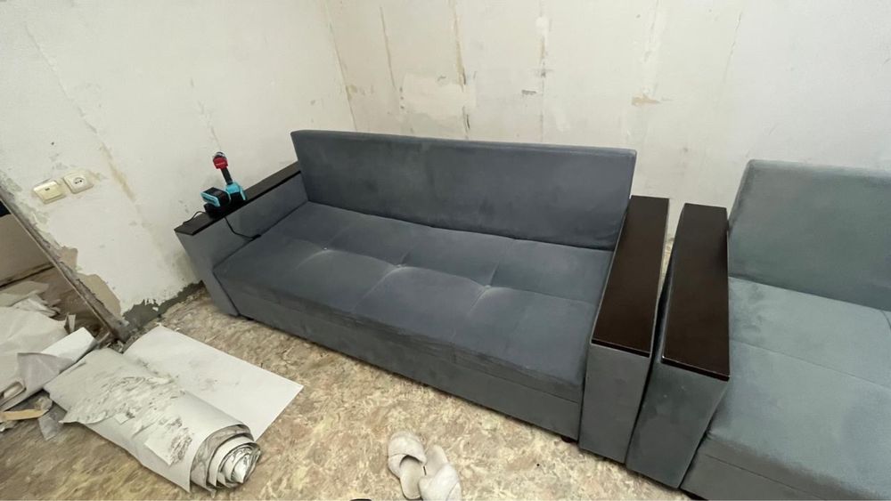 Диван 210х80 велюр, 2шт, ПРОДАЮ СРОЧНО!!!
