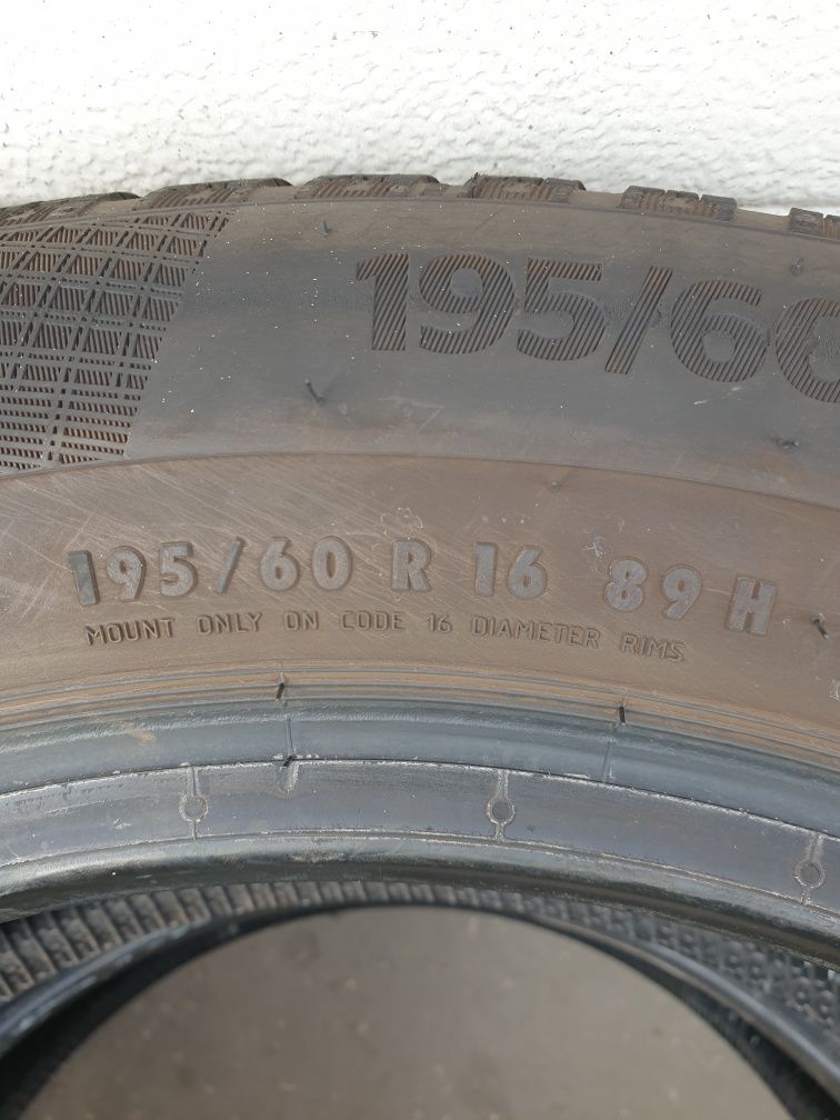 Зимни гуми 2 броя CONTINENTAL WinterContact TS860 195 60 R16 дот 4919