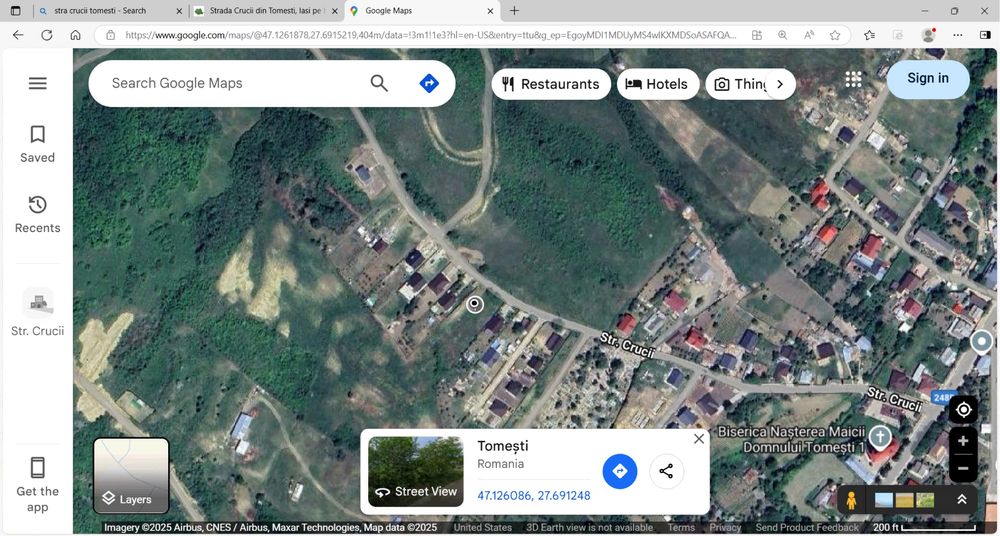 Vand teren Tomesti Vale