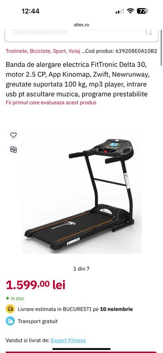 Banda de alergare electrica FitTronic Delta 30