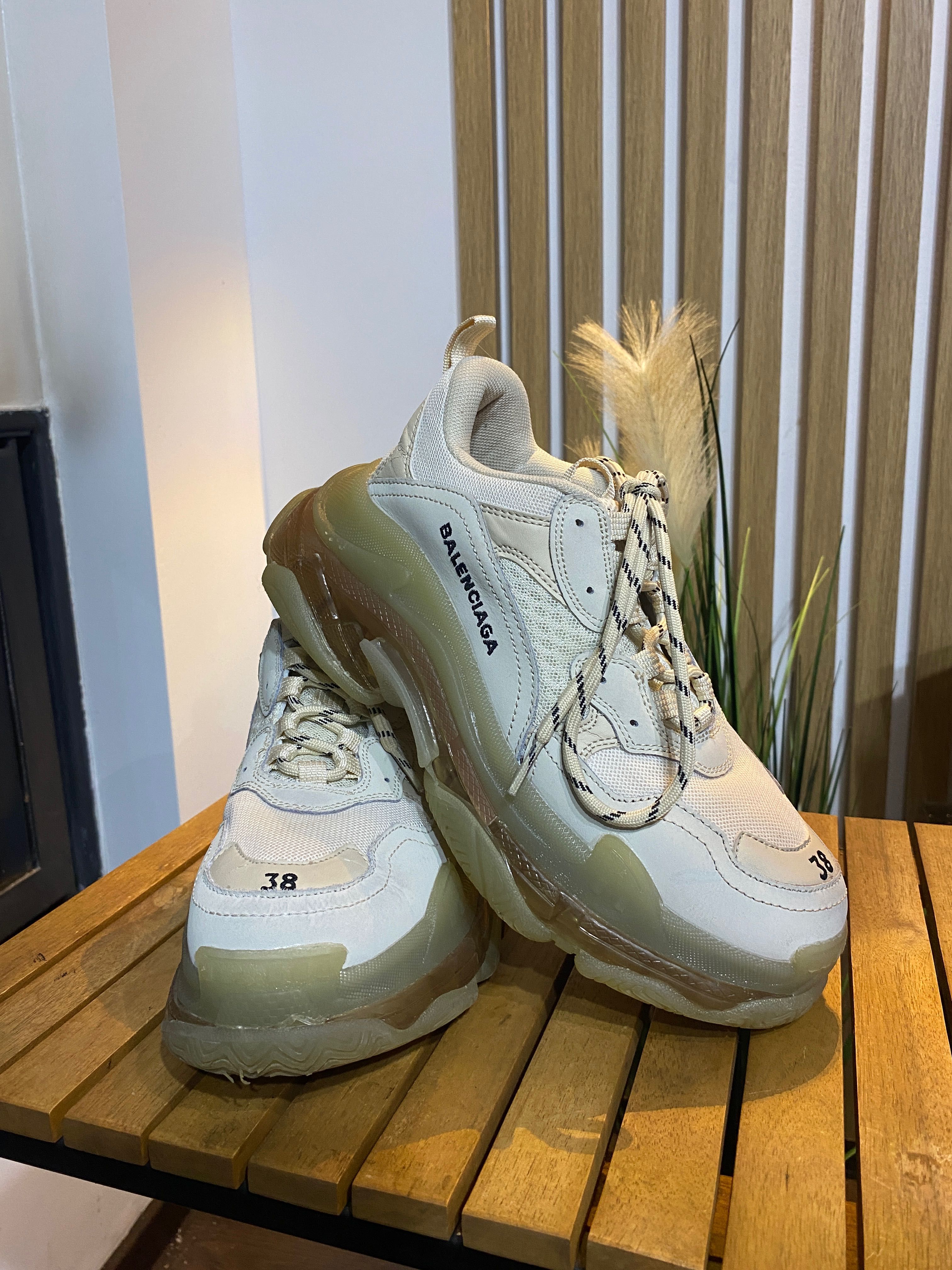 Balenciaga Triple S clear sole sneakers