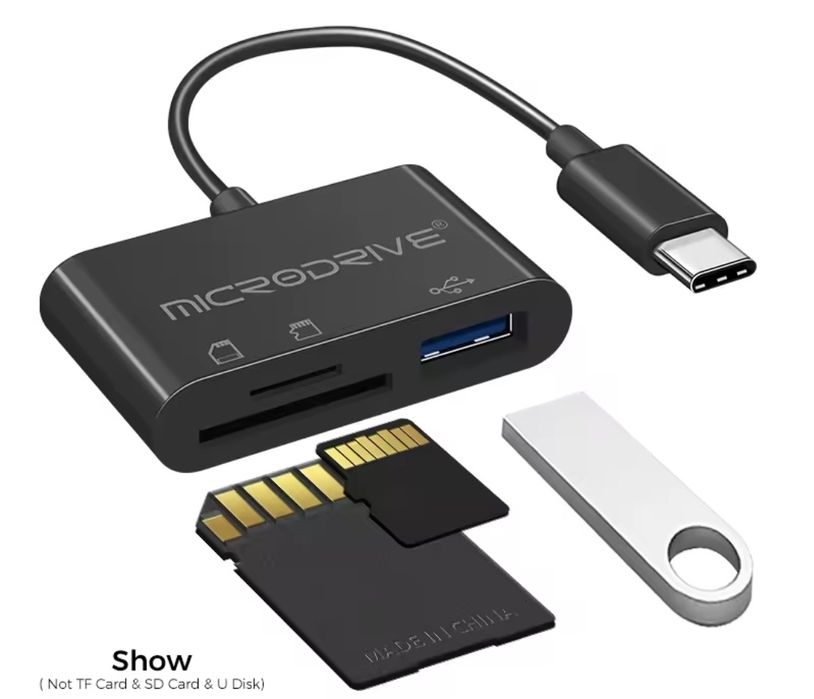 Четец за SD/microSD карти и USB с microUSB OTG - MicroDrive