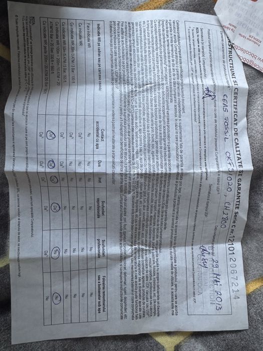 Band ceas barbatesc FOSSIL