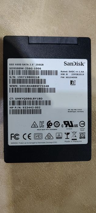 Ssd 256 san disk