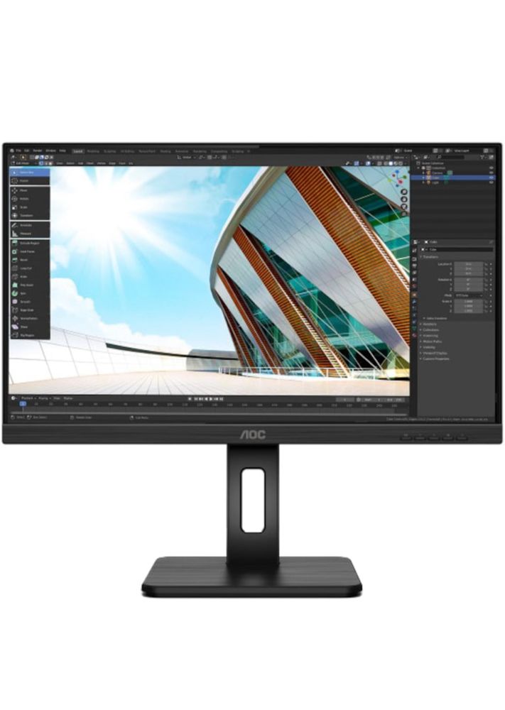 Monitor AOC 21,5 inch, 75hz, FRAMELESS, conectivitate multiplă