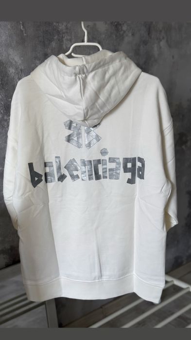 Hanorac Balenciaga Silver Off white Premium