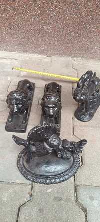 Figurine turnate din aluminiu,leu,cerb și cocoș de munte