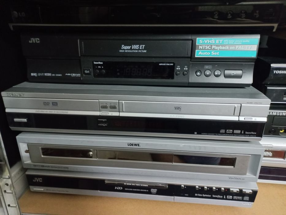 Bluray player dvd player dvd recorder vhs panasonic sony yamaha jvc