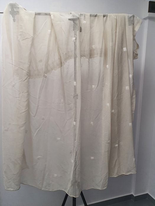 Перде от изкуствен лен, ушито, 170х210 см