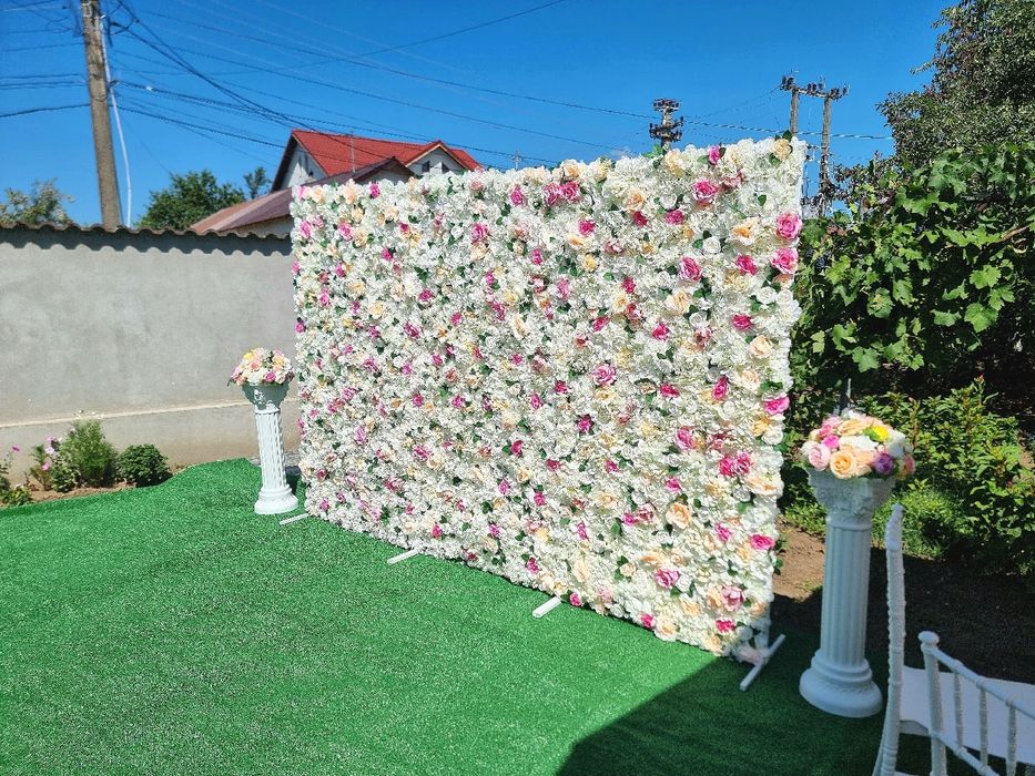 Aranjamente florale Covor Rosu Panou Arcada Masuta gatit mireasa