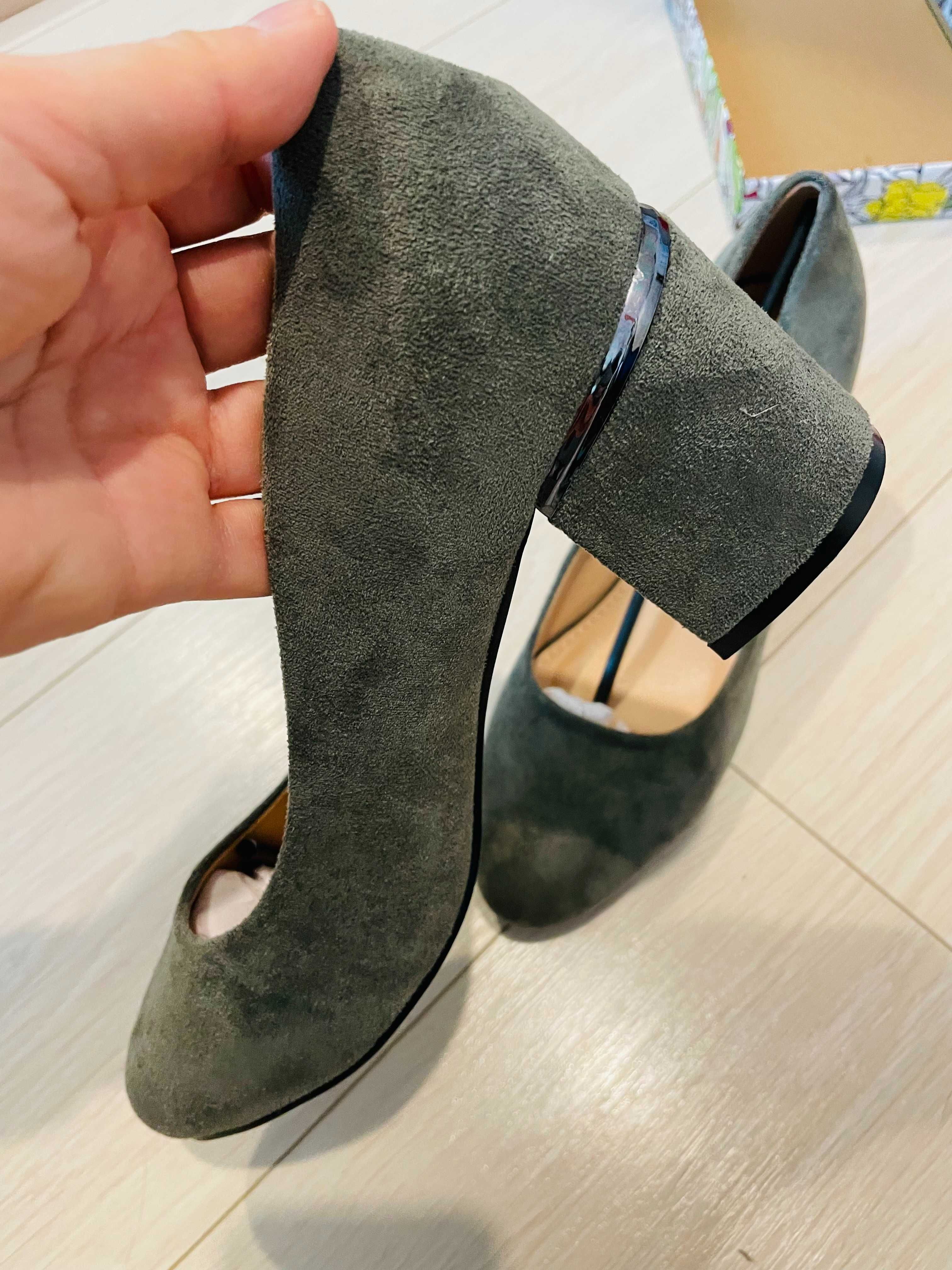 Pantofi de dama, imitatie de piele intoarsa, nr 39, 70 lei