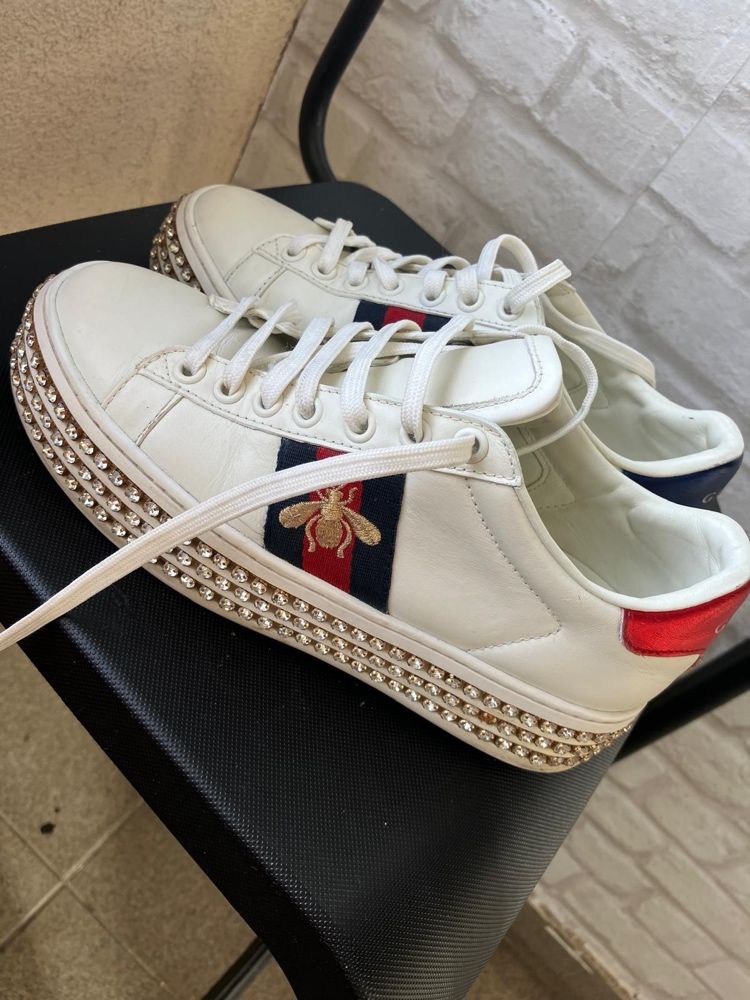 Adidași Gucci white Crystal 37